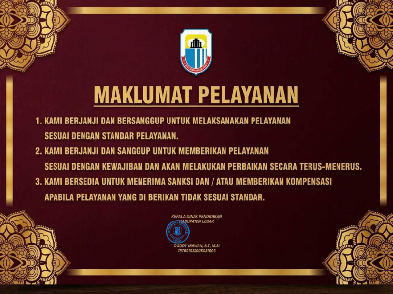 Maklumat Pelayanan